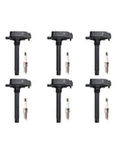 Bobina de ignição + vela de ignição 6pcs UF807 para Dodge Ram Chrysler 3.6L 2016-2021