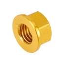 6er-Pack Aluminium-Flanschmuttern für hinteres Kettenrad M10x1,5 mm, Gold, für Motorrad