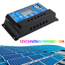 12V-60V PWM Solar Controller Display Power Solar Street Light Control 0V Start