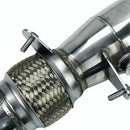 Abgas-Downpipe für BMW N20 328i 330i F30 L4 2.0L (2012-2014) aus Edelstahl.
