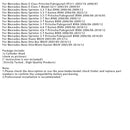 2009/06-2018/12 Mercedes-Benz Sprinter 4.6-T Box B906 sylinterinkansi 6110105020 6460100101