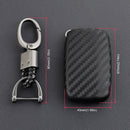 Capa de couro e silicone para chave de carro com fivela para Range Rover