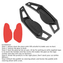 Steering wheel paddle shift extension for Smart Aluminum
