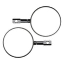 SCHWARZES, RUNDES PAAR LENKERSPIEGEL SUPERBIKE SUPERMOTO LENKERENDSPIEGEL M8 M10