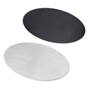 Oval blank aluminiumslegering nummerplade DIY Universal Passer til motorcykler