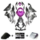 Injection Fairing Kit Karrosseri Plast ABS-pasning til Kawasaki ZX6R 2019-2023