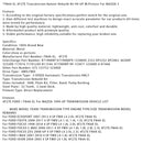 2011 Mazda CX-7 4 SP F/4WD L4 2.3L FN4A-EL 4F27E Transmission Rebuild Kit Banner 99-UP med kolv