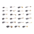 46Pcs Elektromotor Kohlebürsten 23 Größen Ersatz Reparatur Power Tool Teil