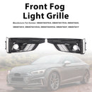 2018-2019 Audi A5 S-line S5 Cabrio/Coupe/Sportback only 2 pieces fog light grille cover for the front bumper 8W6807682FRU6 8W6807681FRU6 Generic