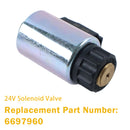 Bobcat construction machinery: 5600 6697960 solenoid valve 24V Generic