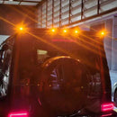 Mercedes-Benz Classe G 2019-2023 W464 W463Spoiler traseiro de fibra de carbono com 5 luzes LED (genérico)