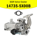 2004-2018 Nissan Np300 Navara D40 2 EGR-ventilkylare 147355X00A 14735-5X00A Generic
