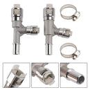 2007-2014 GMC Sierra 3500 HD V8 6.6L 2pcs Metal Heater Hose Connector 800-413HP-414HP 800-414HP Generic