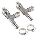 2007-2014 GMC Sierra 3500 HD V8 6.6L 2pcs Metal Heater Hose Connector 800-413HP-414HP 800-414HP Generic