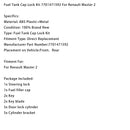 Renault Master 2 Verschlossener Tankdeckel-Satz 7701471592 Generic