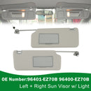 2004-2024 Nissan Titan solskydd L+R med ljus 96401-EZ70B 96400-EZ70B Generic