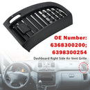 2004-2015 Mercedes-Benz W636 Instrumentbräda höger luftventil 6398300254 6368300200 Generisk