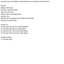 Polttoainesäiliön luukku 2537570400 Mercedes Benz GLC 43 AMG GLC 300 2016-2019