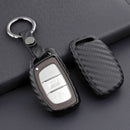 Capa de couro e silicone para chave de carro com fivela para Hyundai