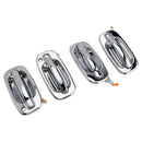 4-teiliges Set verchromter Türgriffe für die Vorderseite des Fahrzeugs, passend für Chevy GMC Silverado 99-06