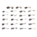 46Pcs Elektromotor Kohlebürsten 23 Größen Ersatz Reparatur Power Tool Teil