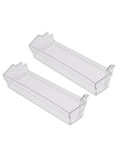 2 Stück Kühlschrankablage, grau, transparent, mittlere oder obere Türablage, 306 mm, für Dometic Wohnwagen 289072710