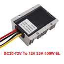 Vodotěsný DC-DC konvertor 20-72V snížení na 12V napájecí modul 25A
