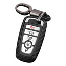 Capa de couro e silicone para chave de carro com fivela para Ford Smart