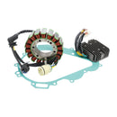 Stator magnetické cívky + regulátor napětí + sada těsnění pro Aprilia RSV 1000 Mille Tuono SL1000 Falco 1999-2005