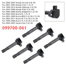 6PCS Zündspulen 099700-061 Für Honda &amp; Acura I4 V6 1999-2011
