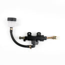 Motorrad Hinten Master Zylinder Hydraulisch Bremse Pumpe Fluid Reservoir Schwarz Universal