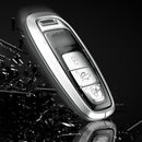 Svart bilnyckelfodral i aluminiumlegering med TPU-spänne och spänne för Audi A6L, A4L och A3