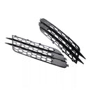 2012-2015 Audi A4 C7 Front Bumper Honeycomb Fog Grille Cover Black
