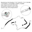 2013-2017 BMW řady 5 GT (Úprava F07) 2 x Vstup a výstup hadice chladiče motorového oleje 17227636879