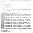 09/1986-12/1987 BMW E30 325e 2.7 90-95 kW/122-129 HP Snímač hmotnosti vzduchu 0280202083 17105399