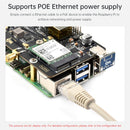 Raspberry Pi 5 PCIe auf M.2 E Key mit PoE-Ethernet-Netzteil-Adapterplatine