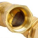 1" Inch example DN15 standard brass pipe ball valve inline Y strainer filter