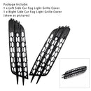 2012-2015 Audi A4 C7 Front Bumper Honeycomb Fog Grille Cover Black