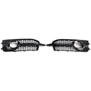2011-2014 Audi A1 8X S-Line 2PCS Front Bumper Fog Light Cover Grille 8X0807682B 8X0807681B