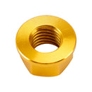 6er-Pack Aluminium-Flanschmuttern für hinteres Kettenrad M10x1,5 mm, Gold, für Motorrad