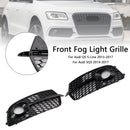 Etupuskurin sumuvalon säleikkö Fit Audi Q5 S-Line SQ5 2013-2017 musta
