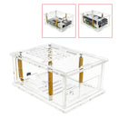Adaptador Raspberry Pi 5 PCI-E, caixa adaptadora PCIe para M.2, cooler de caixa acrílica
