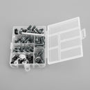 158 teilig - Titan Alu Verkleidungsschraube Verkleidung M5/M6 Schrauben Set