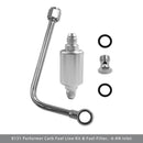 8131 Performer Carb Kraftstoffleitungssatz Kraftstofffilter -6 AN Einlass