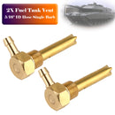 2x 5/16"" ID Schlauch Kraftstofftankentlüftung 3/8""-18NPTF Gewinde Für kleine und große Tanks