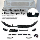 Front and rear bumper diffuser lip made of PP for Mercedes-Benz G-Class W465 from year of construction 2025