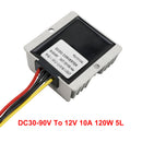 Wasserdichter DC 30-90V bis 12V 10A 120W Step-Down-Stromversorgungskonverter-Regler