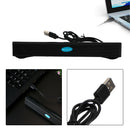 100 Hz kabelgebundene USB-Computerlautsprecher Stereo-Soundbar für PC und Laptop, Schwarz