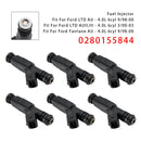 Paquete de 6 inyectores de combustible para Ford Falcon AU 4.0L Jeep Cherokee Commander 0280155844