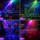6-in-1 Bühnenlaser-Lichtanlage, LED-UV-Bühnenbeleuchtung für Disco, Party und Club